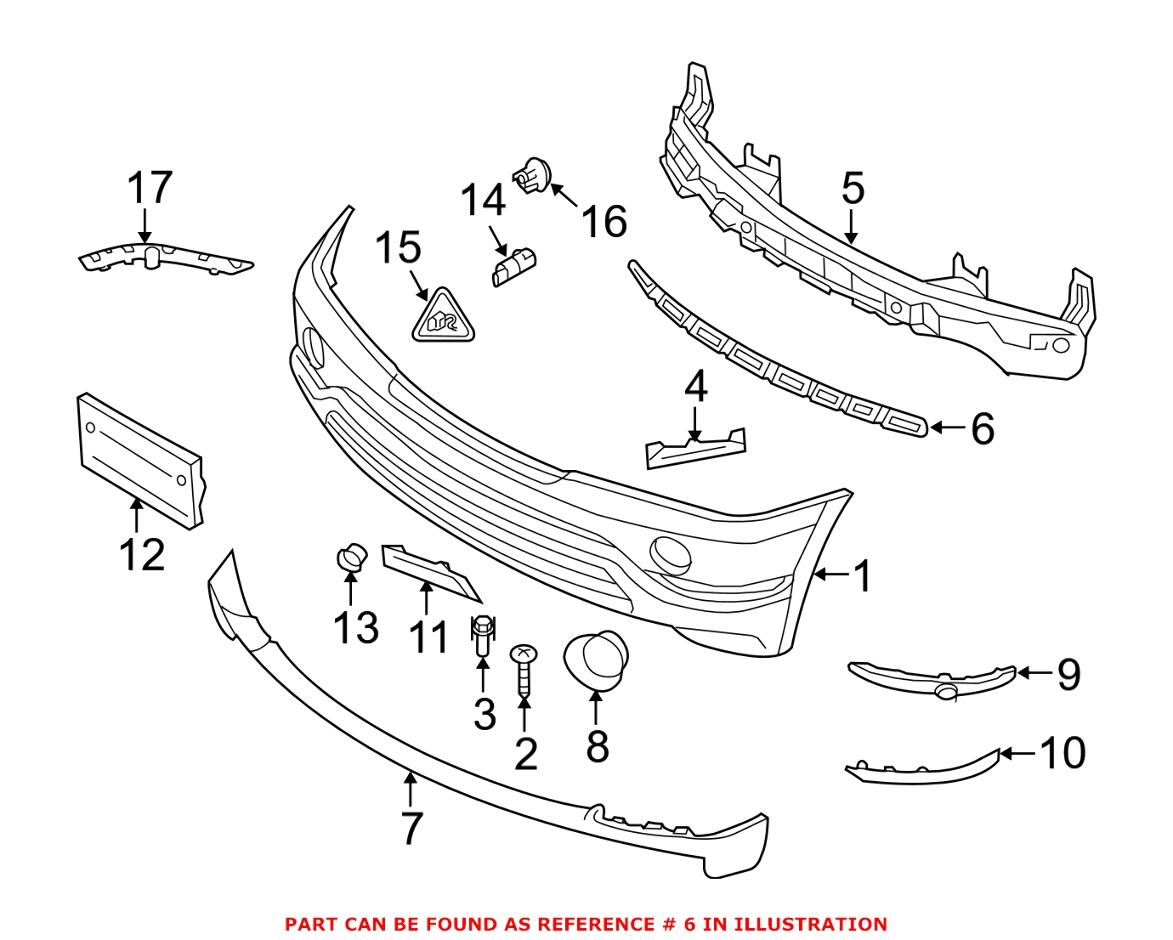 Bumper Grille - Front (Black)